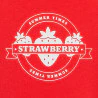 Girl's red short-sleeve T-shirt