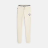 Baby boy's ecru fleece joggers