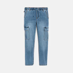 Boy's blue cargo jeans
