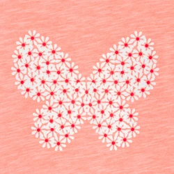 تيشيرت برسمة فراشة بأكمام...