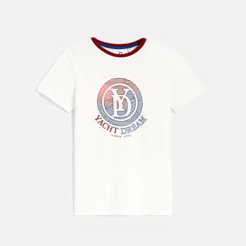 Boy's white short-sleeved...