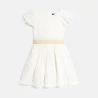 Girl's white sparkly formal dress