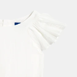 فستان حفلات أبيض لامع للفتيات