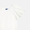 Girl's white sparkly formal dress