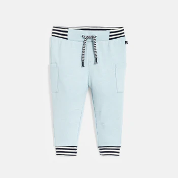 Baby boy's blue fleece joggers