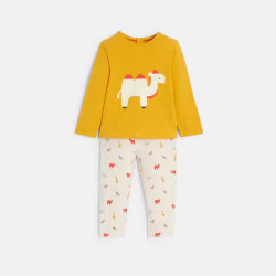 Baby girl's yellow camel pyjamas