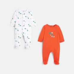 White turtle babygrows (pack of 2)