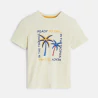 Boy's short-sleeve T-shirt with palm tree design