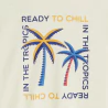 Boy's short-sleeve T-shirt with palm tree design