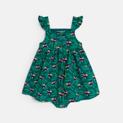 Baby girls' green graphic...