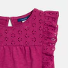 Girls' broderie anglaise T-shirt