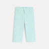 Baby girl's blue wide-leg trousers