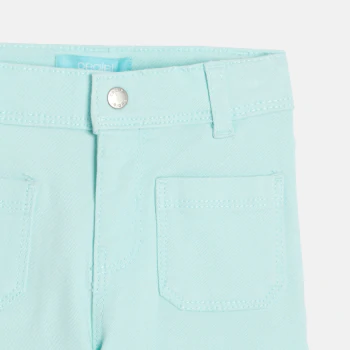 Baby girl's blue wide-leg trousers