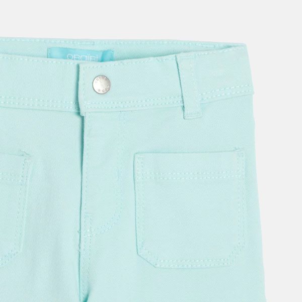 Baby girl's blue wide-leg trousers
