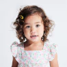 Baby girl's elegant pink floral dress