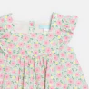 Baby girl's elegant pink floral dress