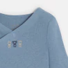 Newborn blue bodysuit with size extender (set of 2)