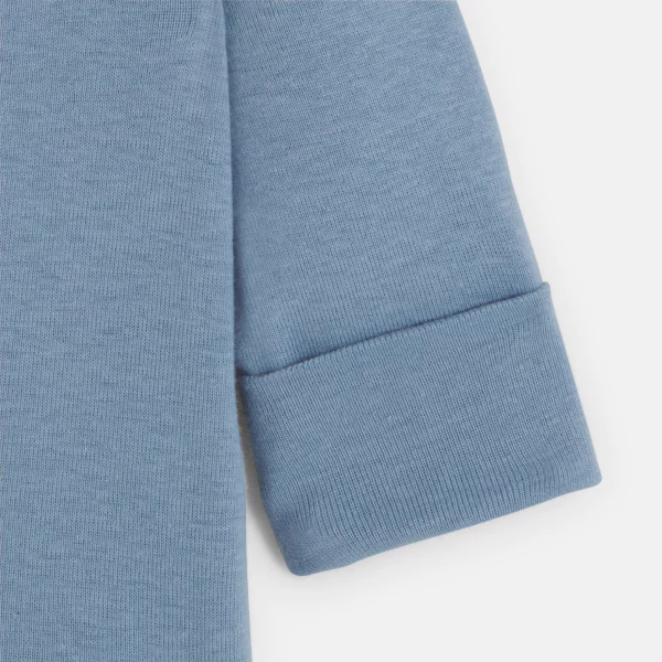 Newborn blue bodysuit with size extender (set of 2)
