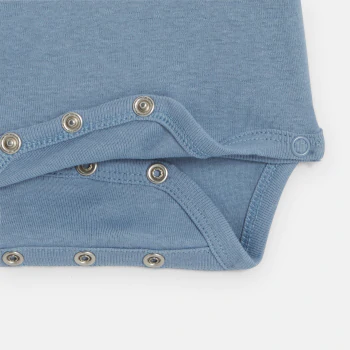 Newborn blue bodysuit with size extender (set of 2)