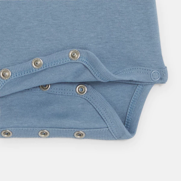 Newborn blue bodysuit with size extender (set of 2)
