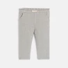 Baby girl's shiny grey fleece trousers