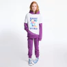 Boy's white slogan T-shirt with short sleeves