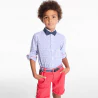 Boy's blue printed shirt