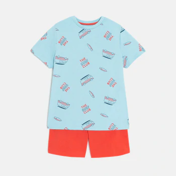 Boy's blue 2-piece short...