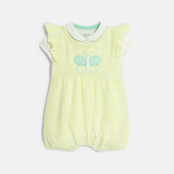 Baby girl's butterfly playsuit and yellow bodysuit