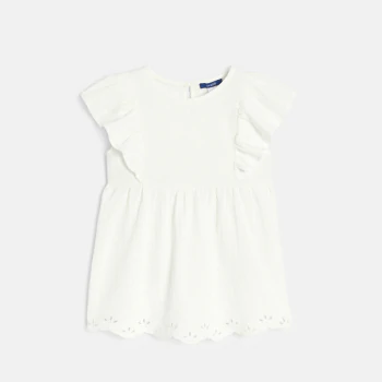 Girl's white retro blouse