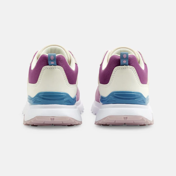 Girl's mauve and beige running shoes