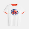 Boy's white surf club short-sleeve T-shirt