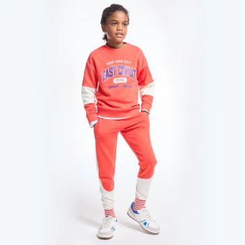 Boy's soft red fleece sweatshirt