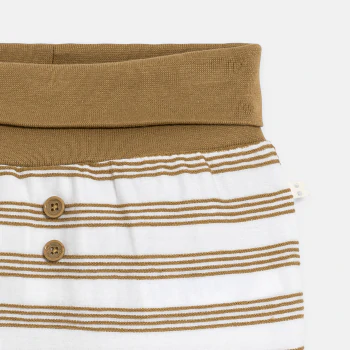 Baby boy's soft shorts with wide waistband (pack of 2)