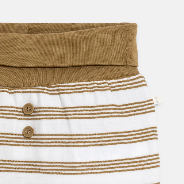 Baby boy's soft shorts with wide waistband (pack of 2)