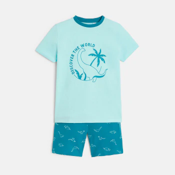 Boy's blue short pyjamas