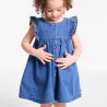 Baby girl's soft blue demin dress