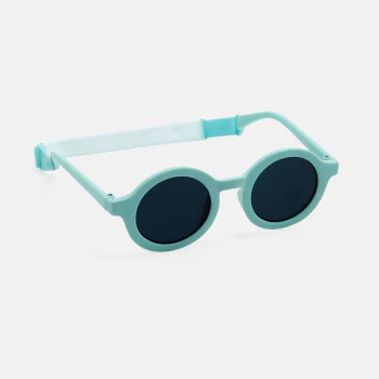 Baby boy's round blue sunglasses