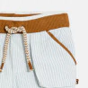 Baby boy's blue striped pattern cotton shorts