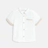 Baby boy's white short-sleeve shirt.