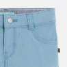 Baby boy's blue patterned cotton Bermuda shorts