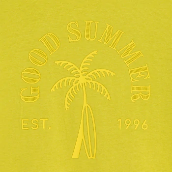 Boy's yellow slogan T-shirt