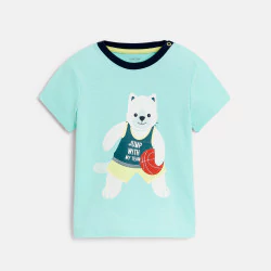 Baby boy's blue basketball T-shirt