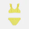 Girls' yellow ruffle bikini