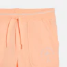 Boy's pastel orange fleece Bermuda shorts