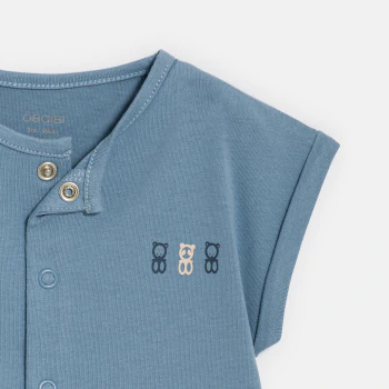 Baby boy's blue cotton...