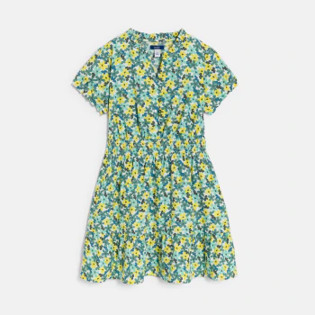 Girl's green floral floaty...