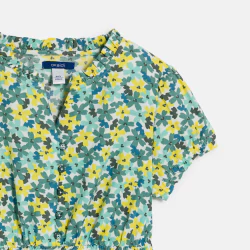 Girl's green floral floaty...