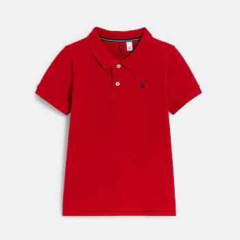 Boys classic red polo-shirt