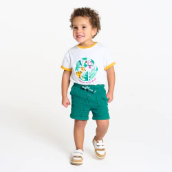 Baby boy's lightweight crinkle cotton shorts